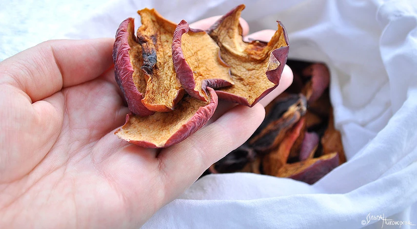 сушка яблок в духовке