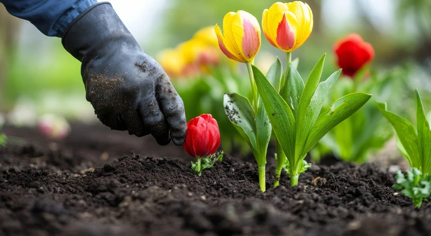 посадка тюльпанов осенью