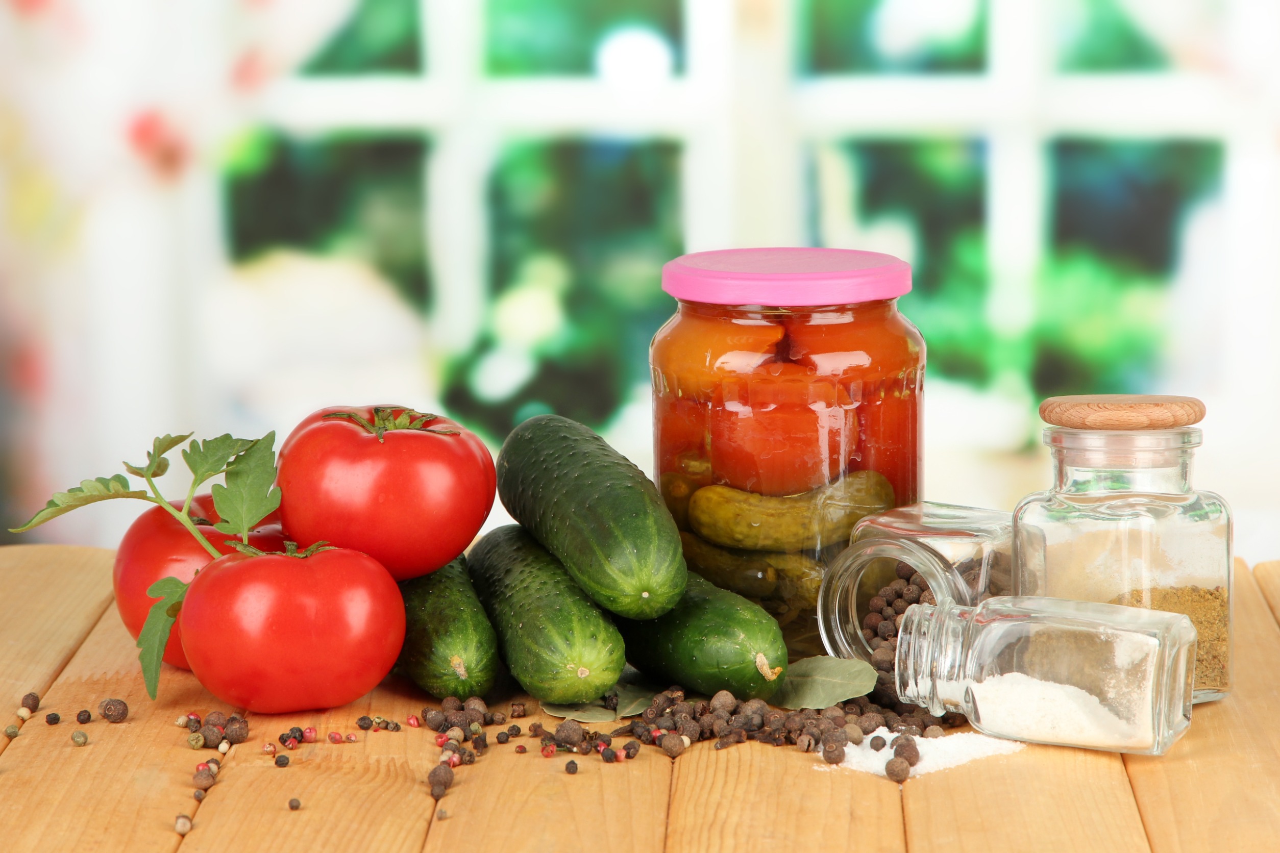 Огурцы с помидорами на зиму, пошаговый рецепт на ккал, фото, ингредиенты - Едим Дома